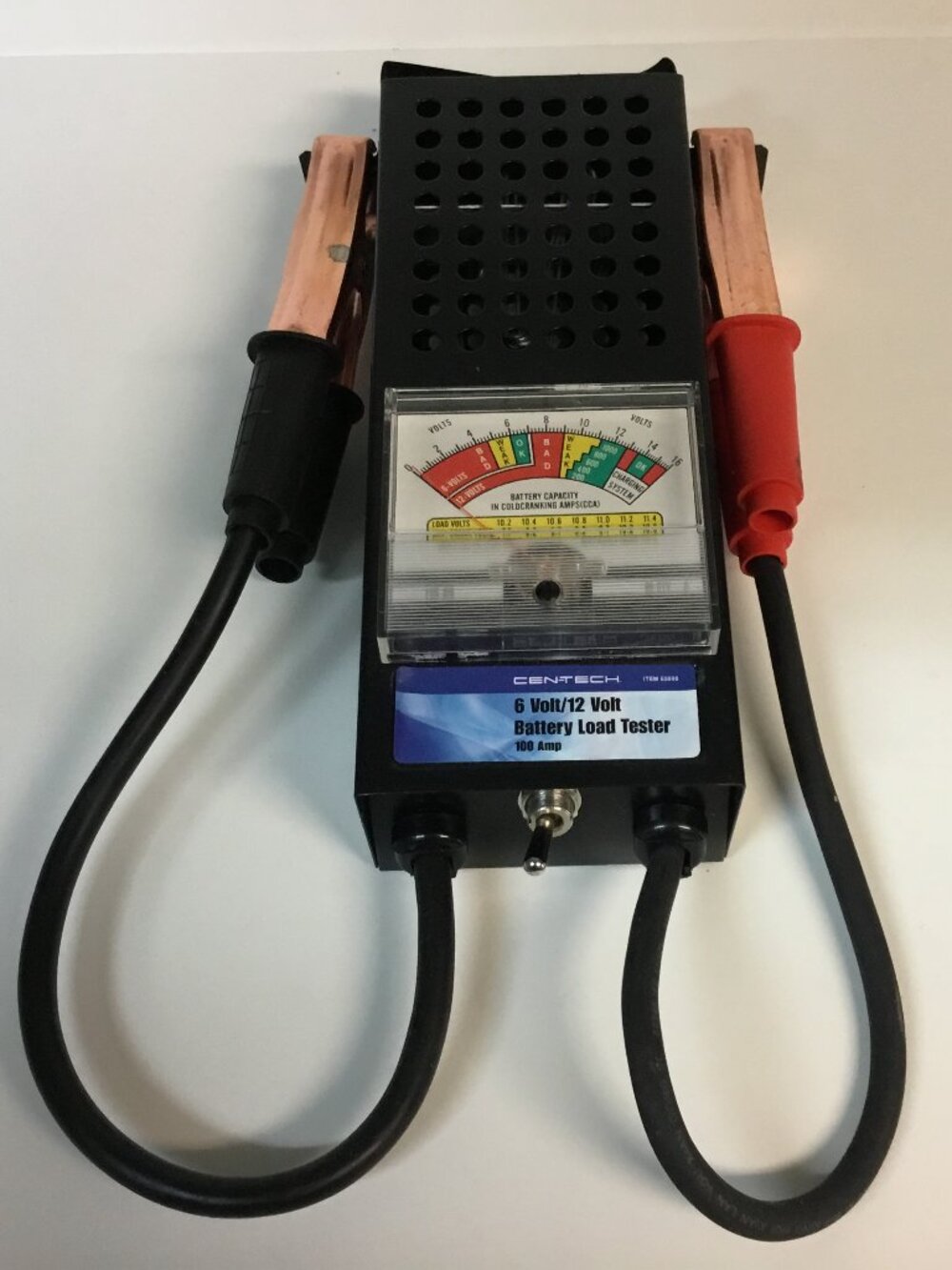 Cen-Tech 6V 12V Battery Load Tester 100 Amp Automotive Tester 69888